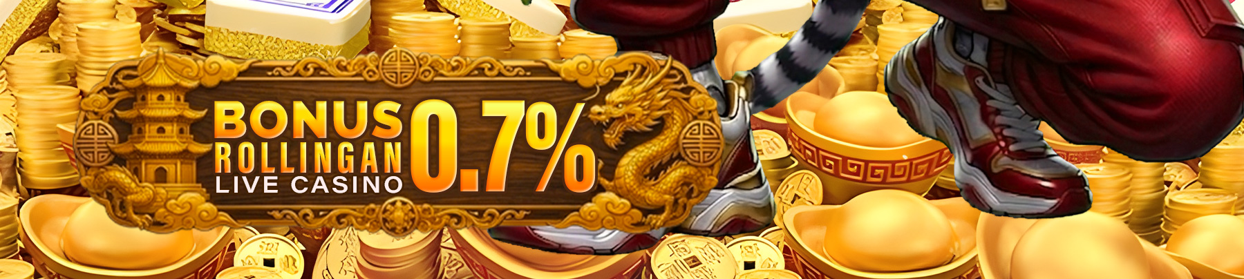 BONUS ROLLINGAN UPTO 0.7% (LIVEGAMES)